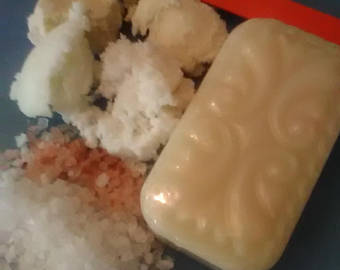 5-Butters UNSCENTED Soap - Pure, Organic and Fragrance Free for Sensitive Skin. Perfect for Babies or Seniors! 5oz bar