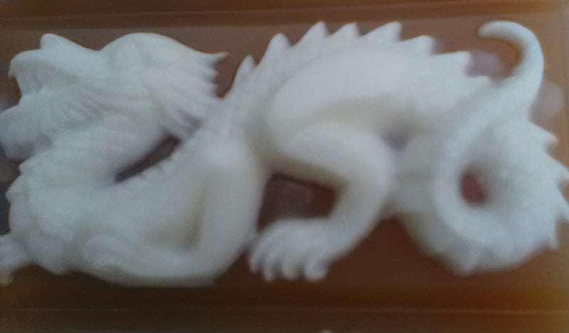 Dragon's Blood Soap Aromatic Refreshing Exotically Unique for Men/Women. 100% Glycerin with Moisturizing Shea Solid Embossed Dragon! 4oz Bar Dragon!