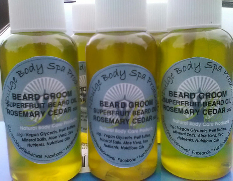 BEARD GROOM - Natural Organic Beard Groom Balm, Beard Oil & Beard Shampoo.  Formulated for facial hair and skin!